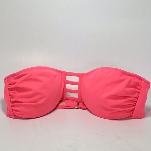 Victoria’s Secret Strappy Pink Bandeau Swimsuit S. - Picture 1 of 5